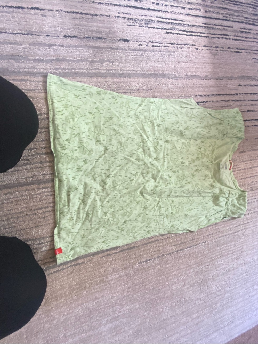 The North Face Light Green Patterned Women's Tank
